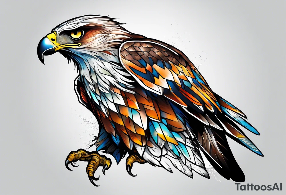 hawk tattoo idea