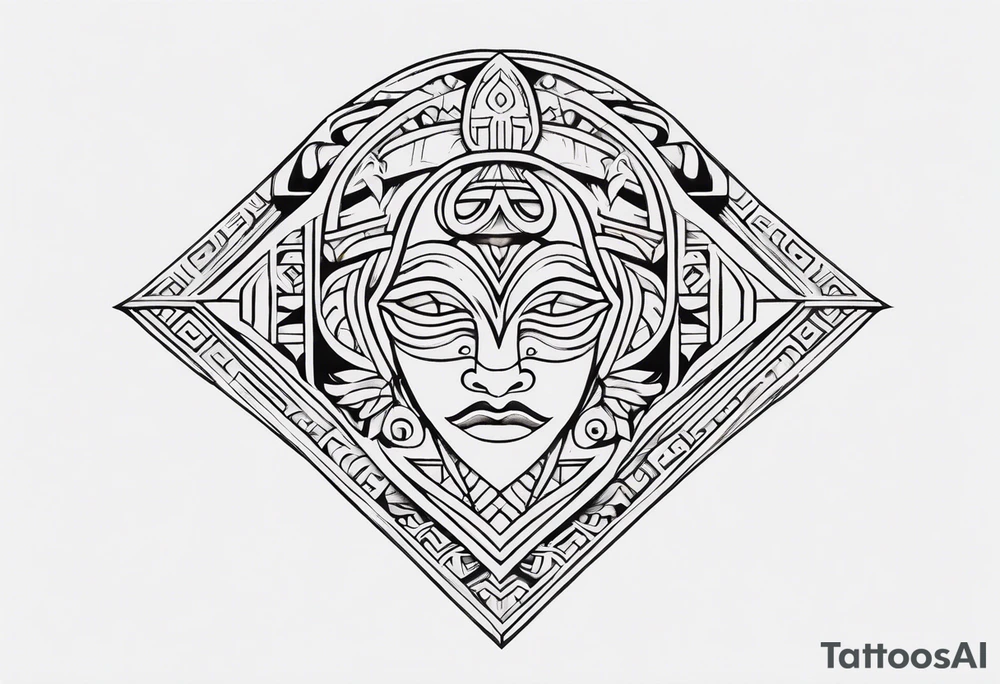 Polynesian minimal neck  tattoo tattoo idea