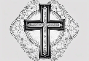 Cross with some bible verse for my forearm tattoo idea
