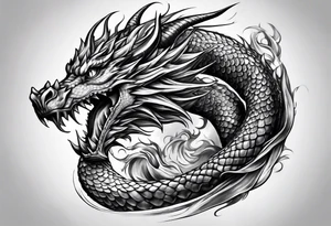 Dragon full body tattoo idea