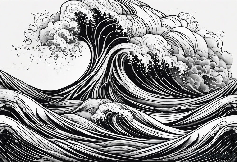 torrential ocean tattoo idea