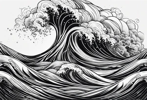 torrential ocean tattoo idea