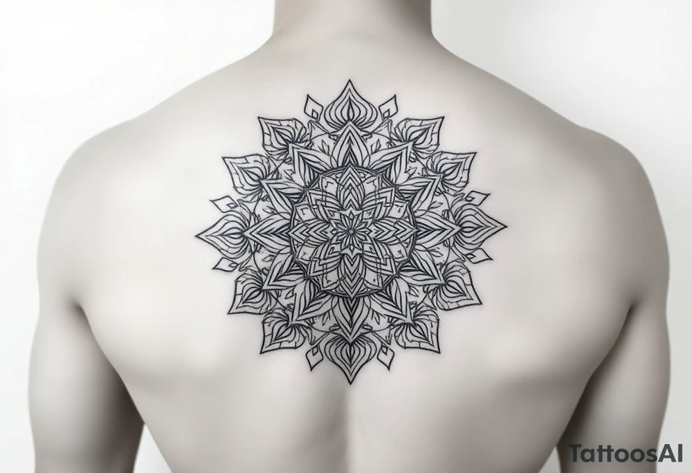 intricate mandala with sacred geometry and cosmic elements tattoo idea intricate mandala with sacred geometry and cosmic elements tattoo idea