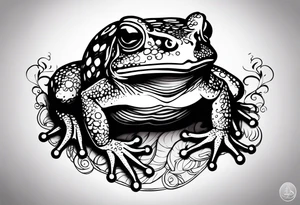 Toad yoga zen tattoo idea