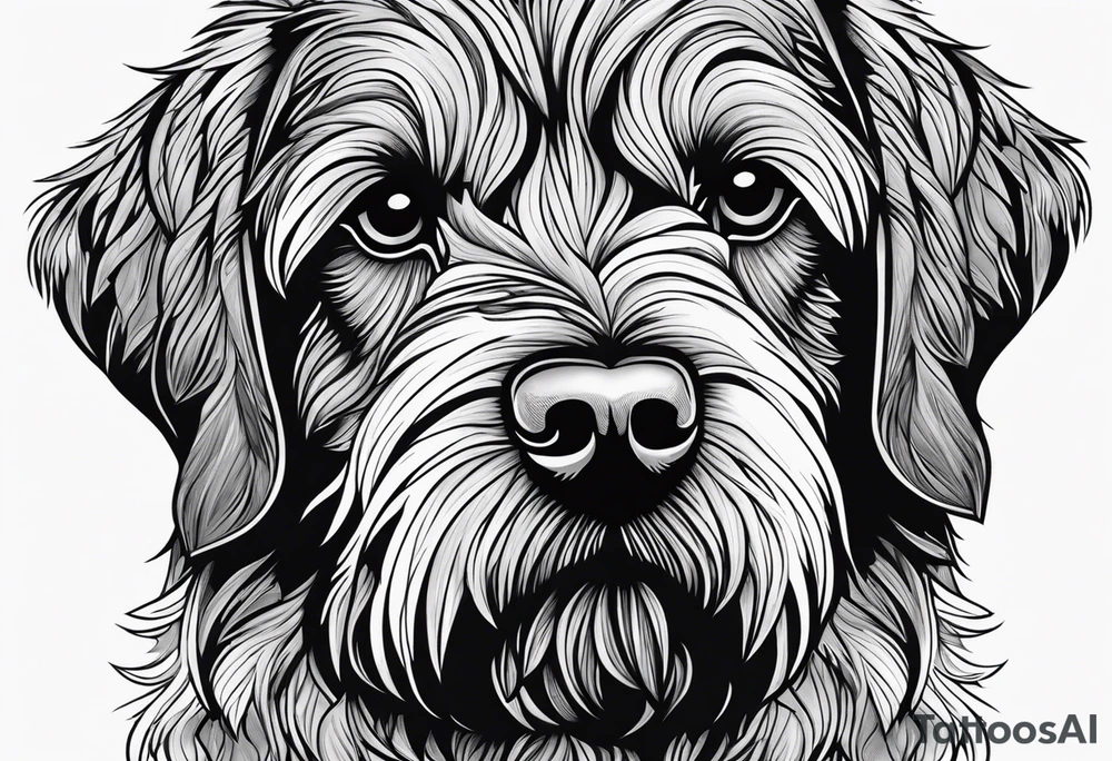 wirehaired pointing griffon tattoo idea