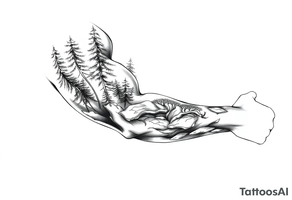 Forest tattoo idea