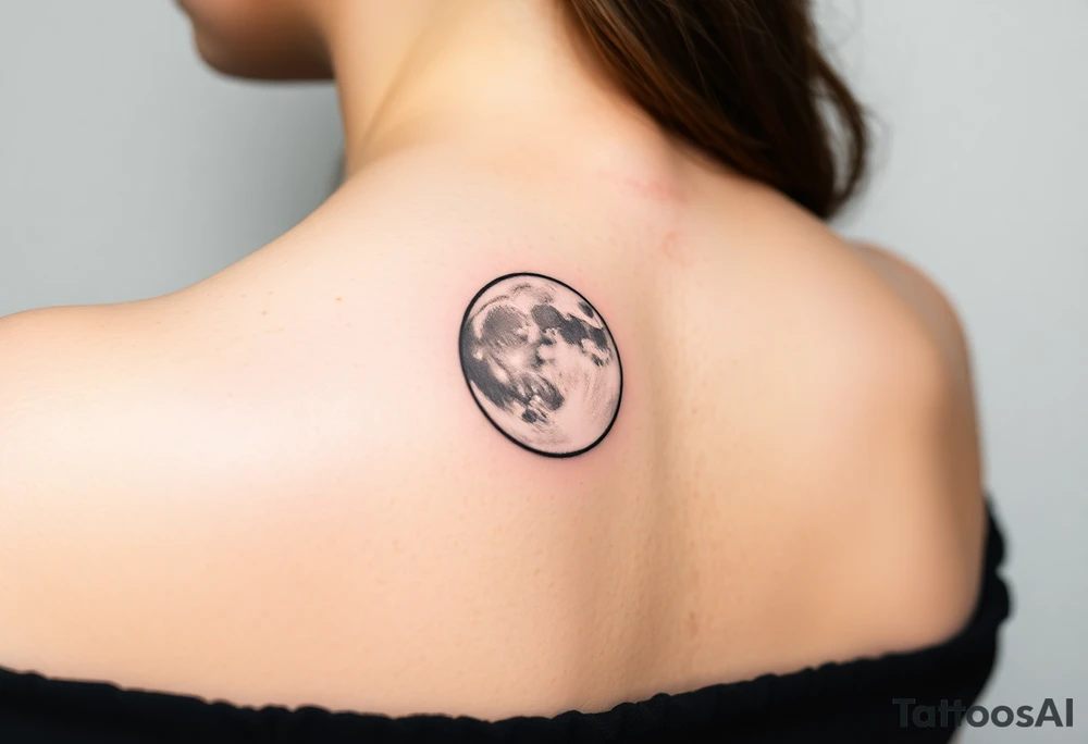 The moon tattoo idea