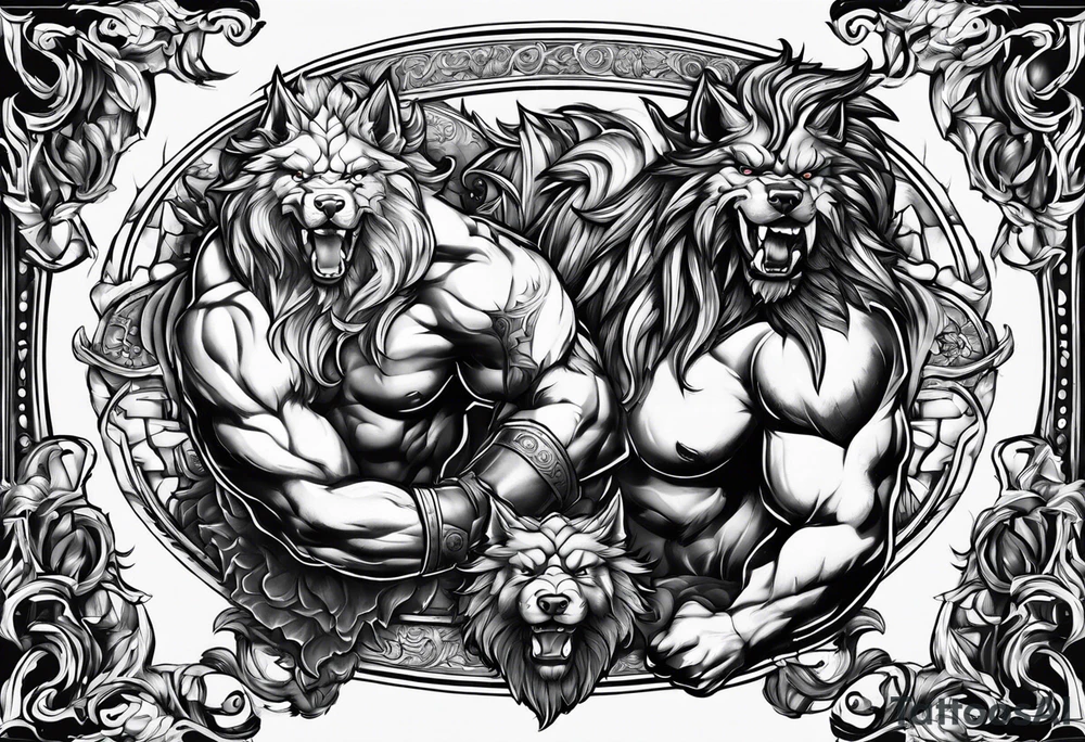 hercules and cerberus tattoo idea