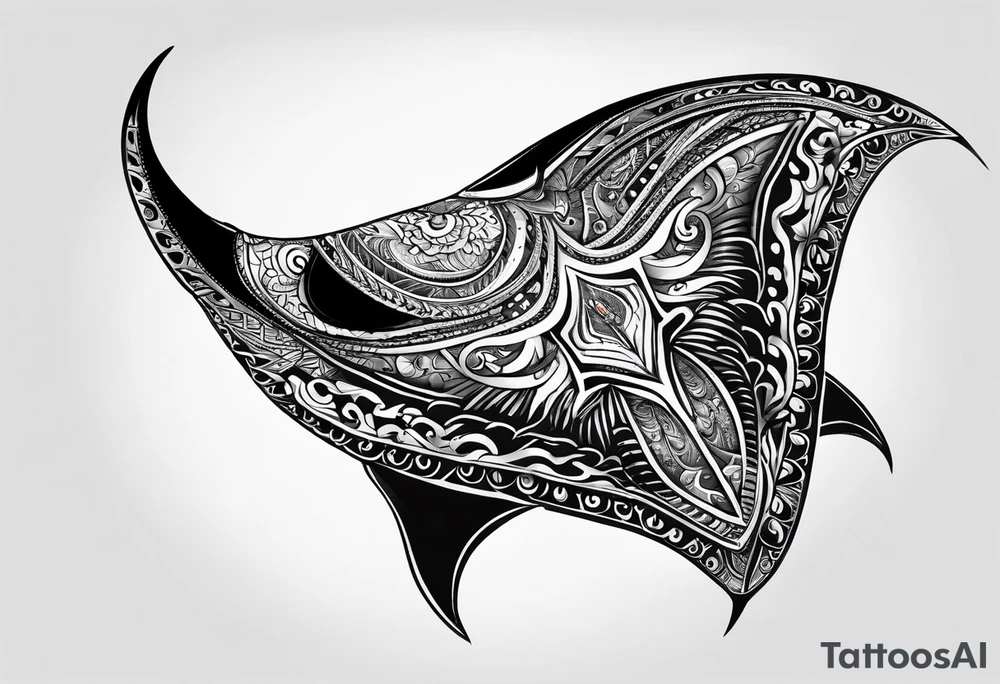 Manta ray neuticsl star tattoo idea