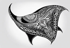 Manta ray neuticsl star tattoo idea