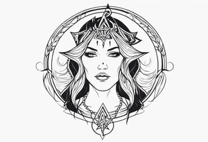 Spiritual witch tattoo tattoo idea