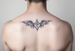 Simple minimalist feminine tattoo small line art tattoo idea