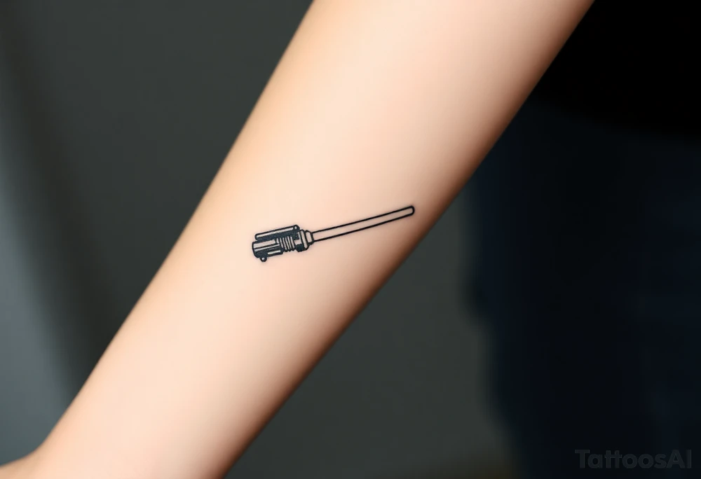Star Wars Lightsabre handle tattoo idea