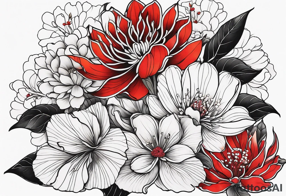 Flowers tattoo idea