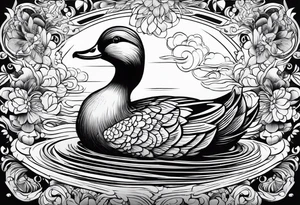 detetive com um pato tattoo idea
