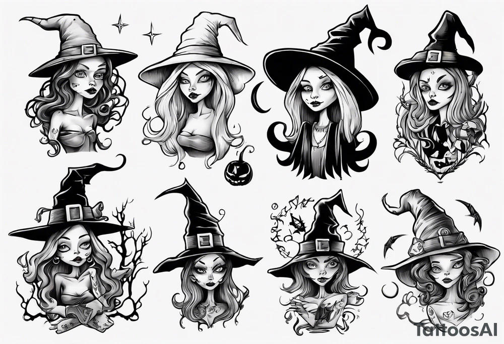 witch tattoo idea