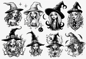 witch tattoo idea