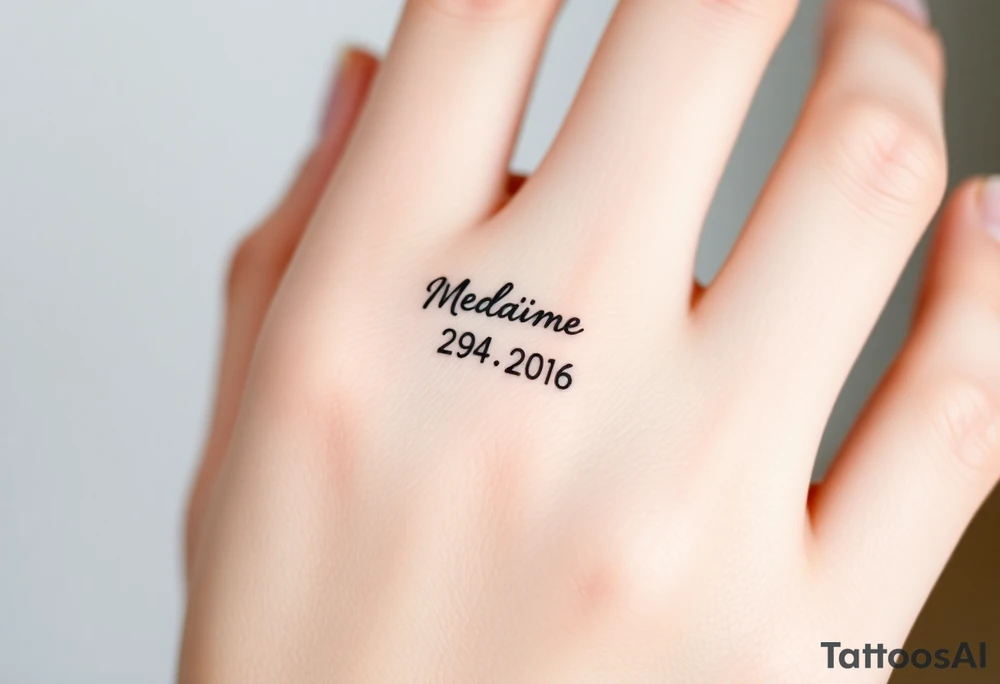 simple and elegant black ring with the wedding date tattoo idea simple and elegant black ring with the wedding date tattoo idea