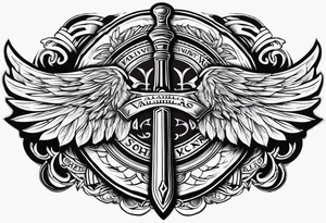 Valhalla sword shield heaven tattoo idea