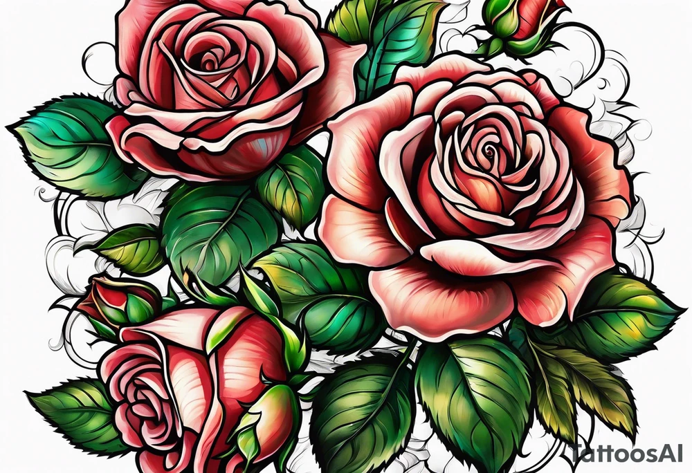 rose tattoo idea
