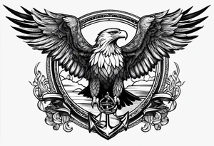 Eagle,globe, and anchor tattoo idea