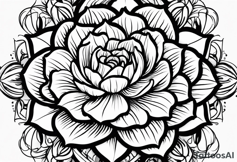 September birth flower with roman numerals IX-VI-LVII tattoo idea