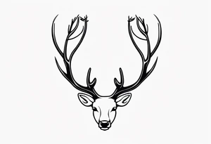 Reindeer antlers tattoo idea