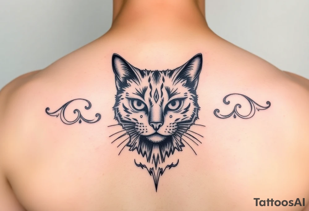 Black Cat tattoo idea