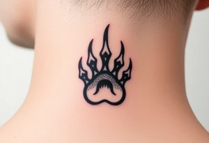 Bear paw tattoo idea
