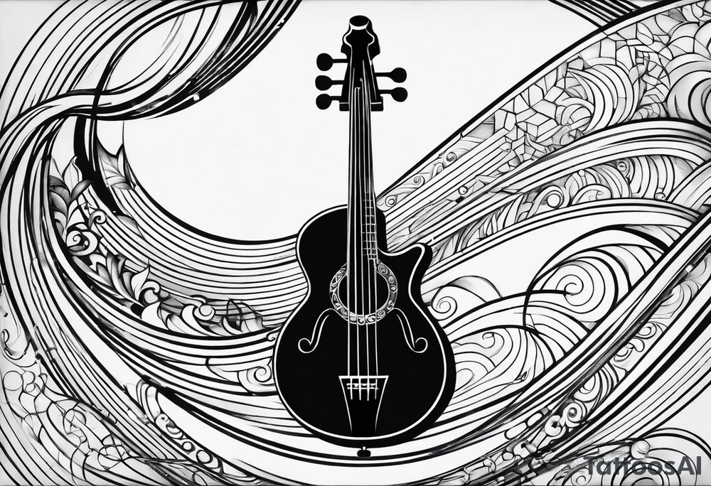 bass clef tattoo idea