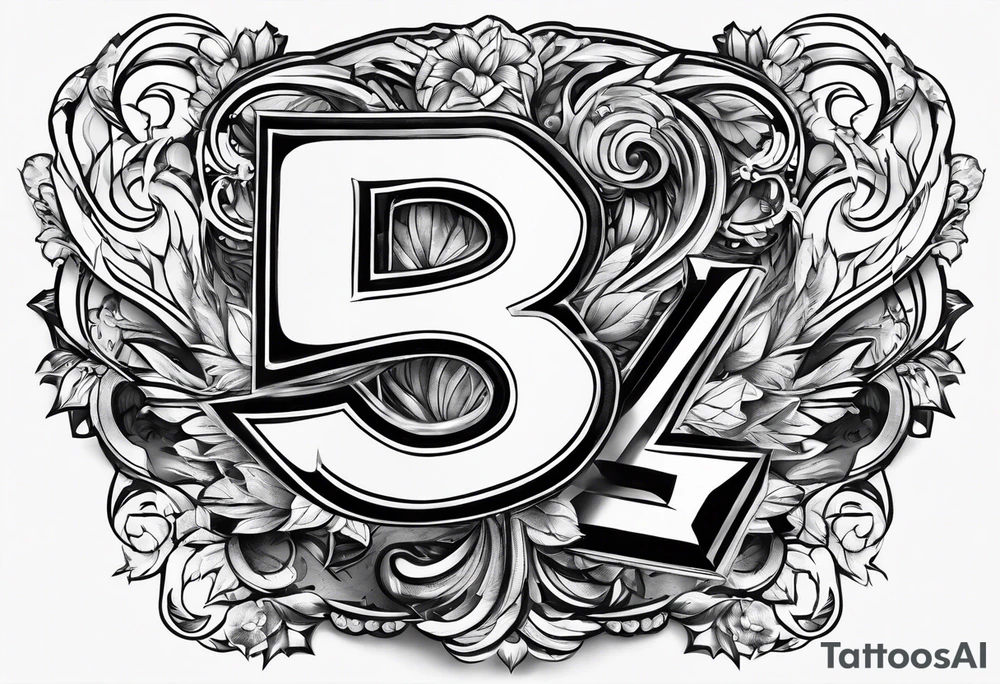 electricity bolts in the shape of a number 5 tattoo idea