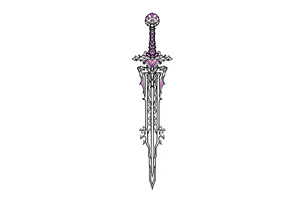 Beautiful sword tattoo idea