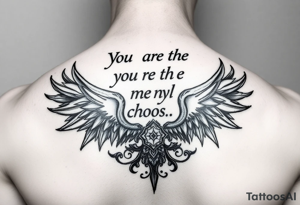You are the Masterpiece to my Chaos tattoo idea