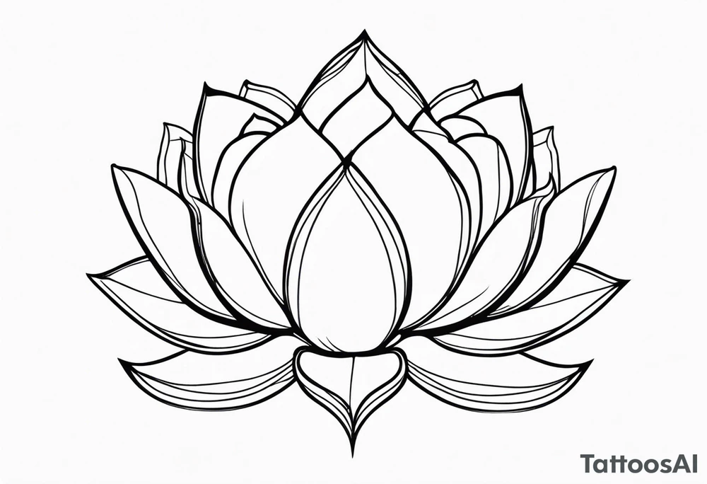 Fleur de lotus tattoo idea