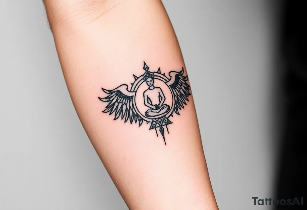 victory over coma and methadone. a new life in meditation. tattoo on the arm tattoo idea