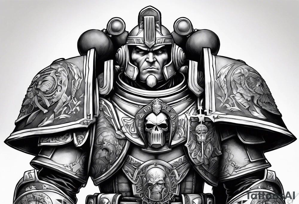 warhammer 40000 space marine robautte guilliman tattoo idea