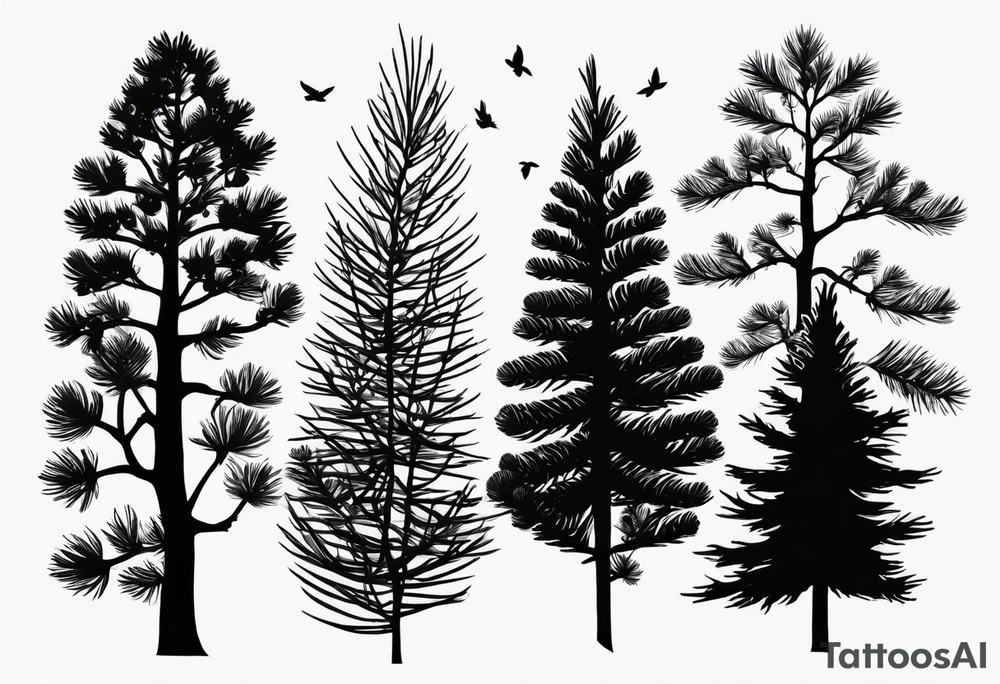 Small
Solo Pine tree
Pinecone
Silhouette tattoo idea
