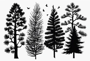 Small
Solo Pine tree
Pinecone
Silhouette tattoo idea