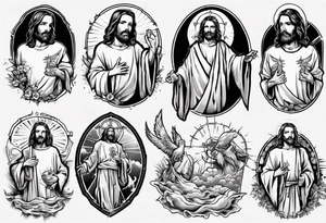 Jesus in a nice tshirt tattoo idea