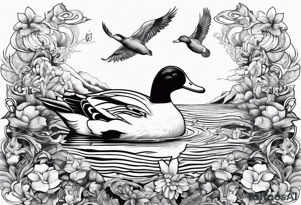 detetive particular com um pato tattoo idea