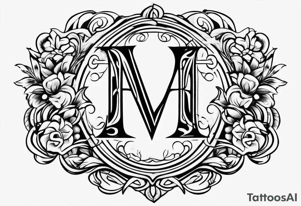 J and R simple initial tattoo of kids initials tattoo idea