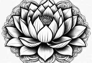 Lotus flower tattoo idea