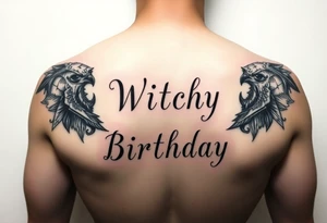 Witchy March Birthday tattoo idea