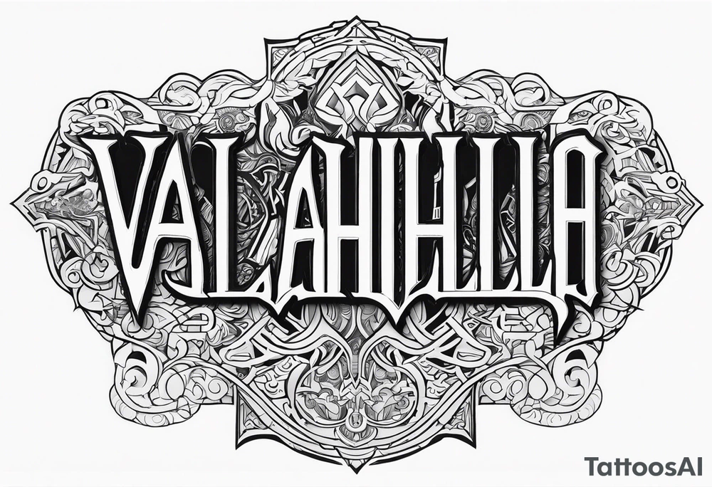 Valhalla prayer tattoo idea