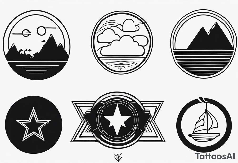 Tattoo in two parts, inspired by TV series. tattoo idea