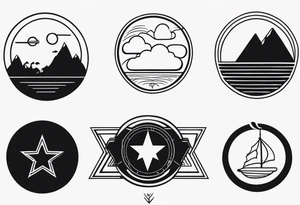 Tattoo in two parts, inspired by TV series. tattoo idea