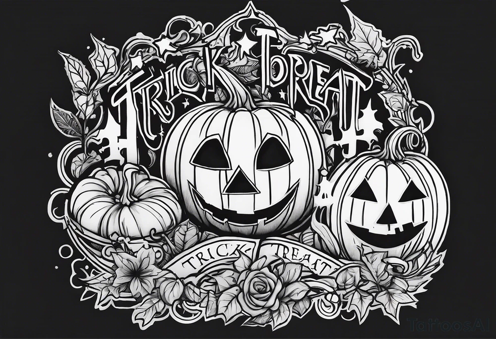 trick & treat tattoo idea