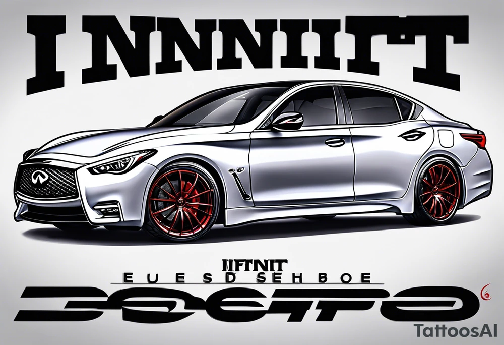 Infiniti sedan tattoo idea