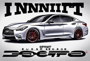 Infiniti sedan tattoo idea