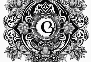 a logo with the words surreal tees tattoo idea